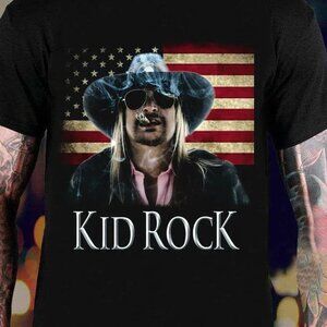 Kid Rock American Flag Shirt Retro Rock Music Band Fan Gift T-Shirt 05